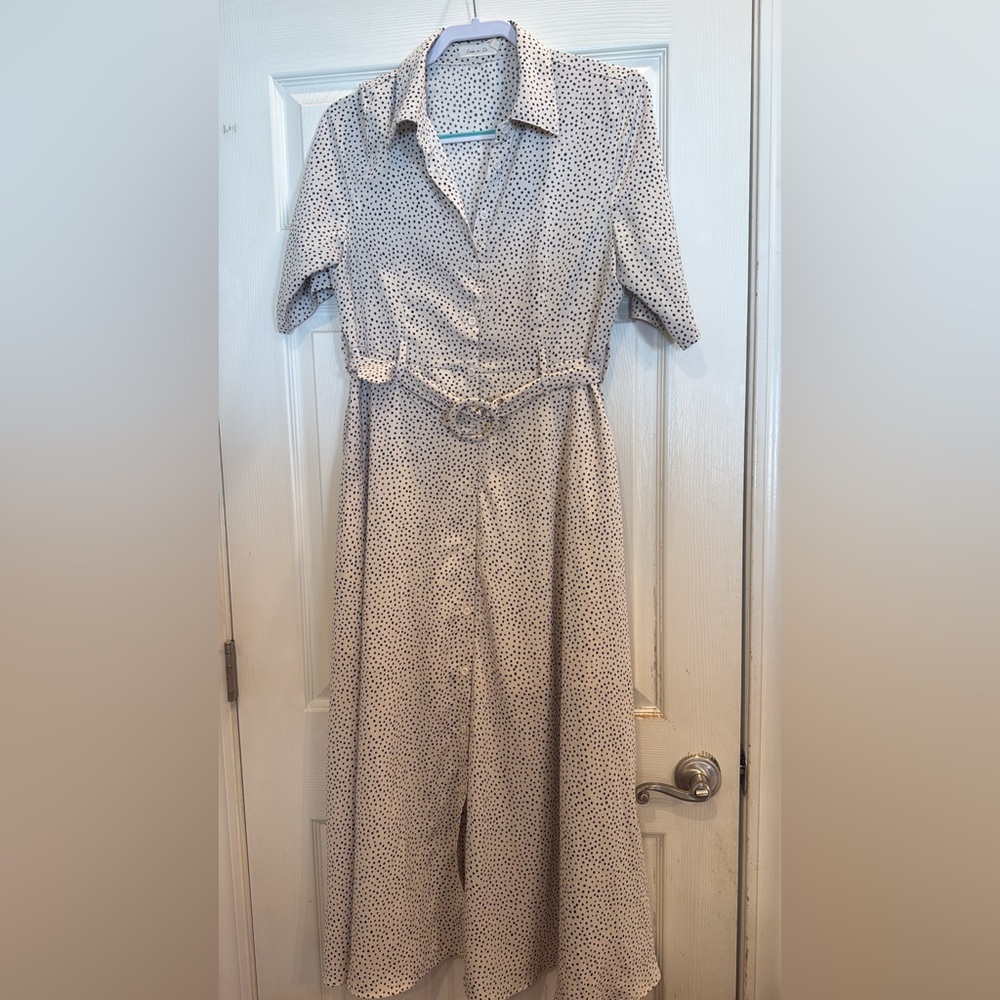 Elegant Polka Dot Dress